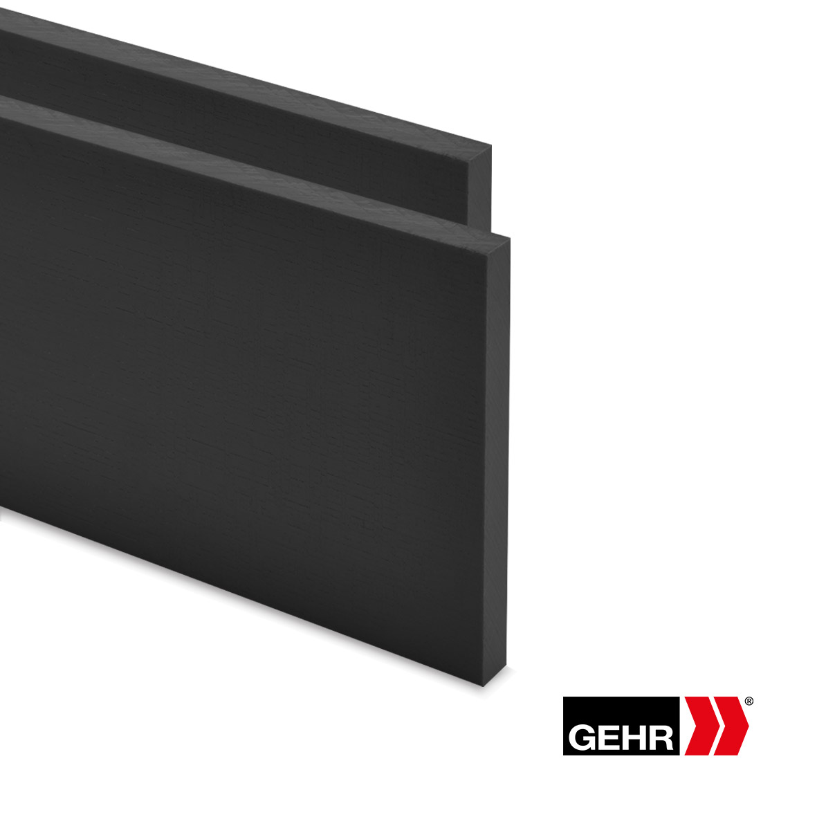GLIDE-GEHR PEEK-MOD Plaques 620 x 20 mm noir