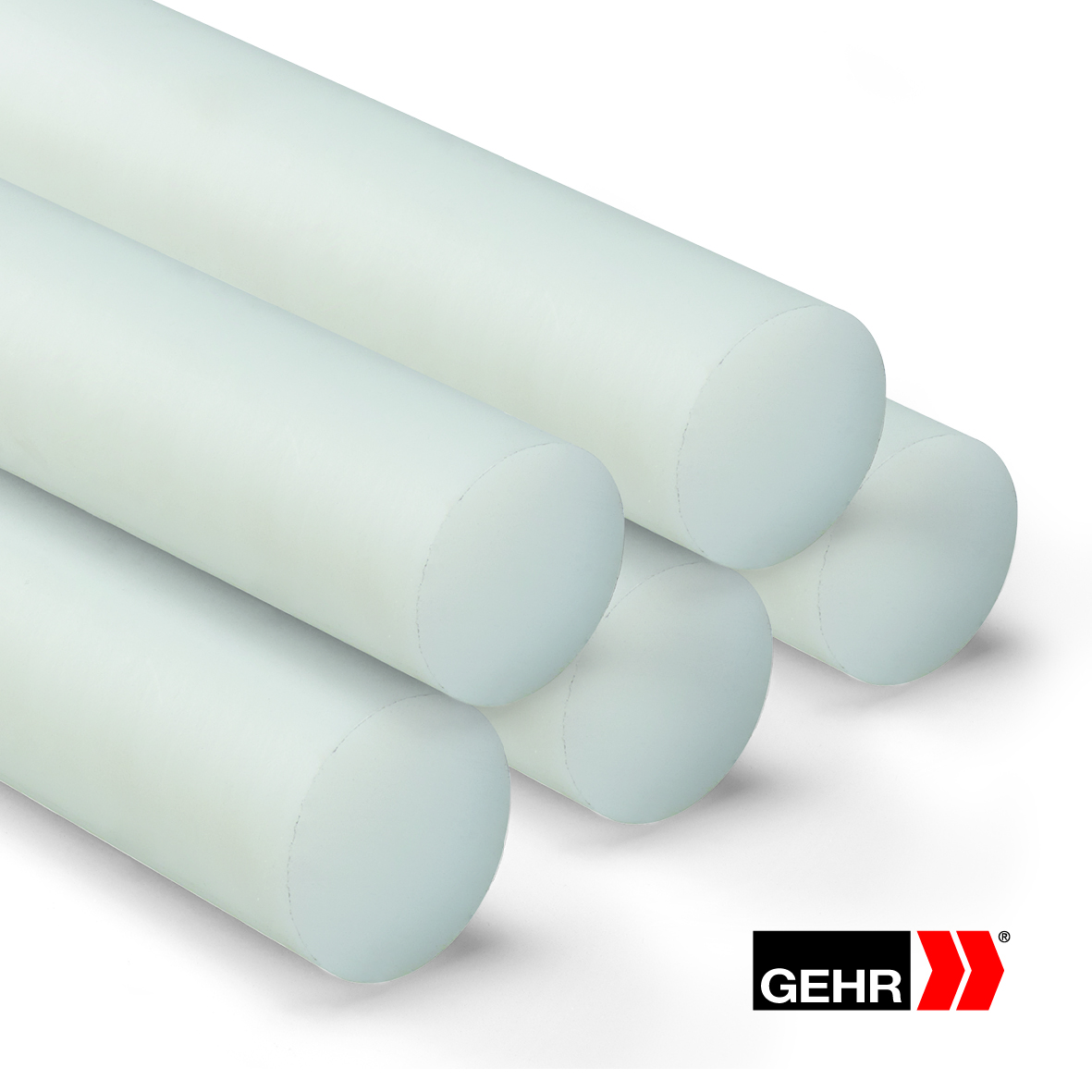 GEHR PE-HD Round Rods 100 mm natural